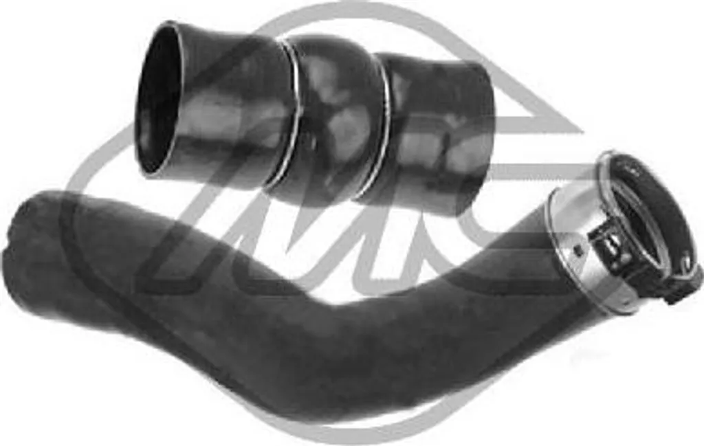 Tuyau de turbo renforcé Metalcaucho 79190 compatible OE 144606189R Noir