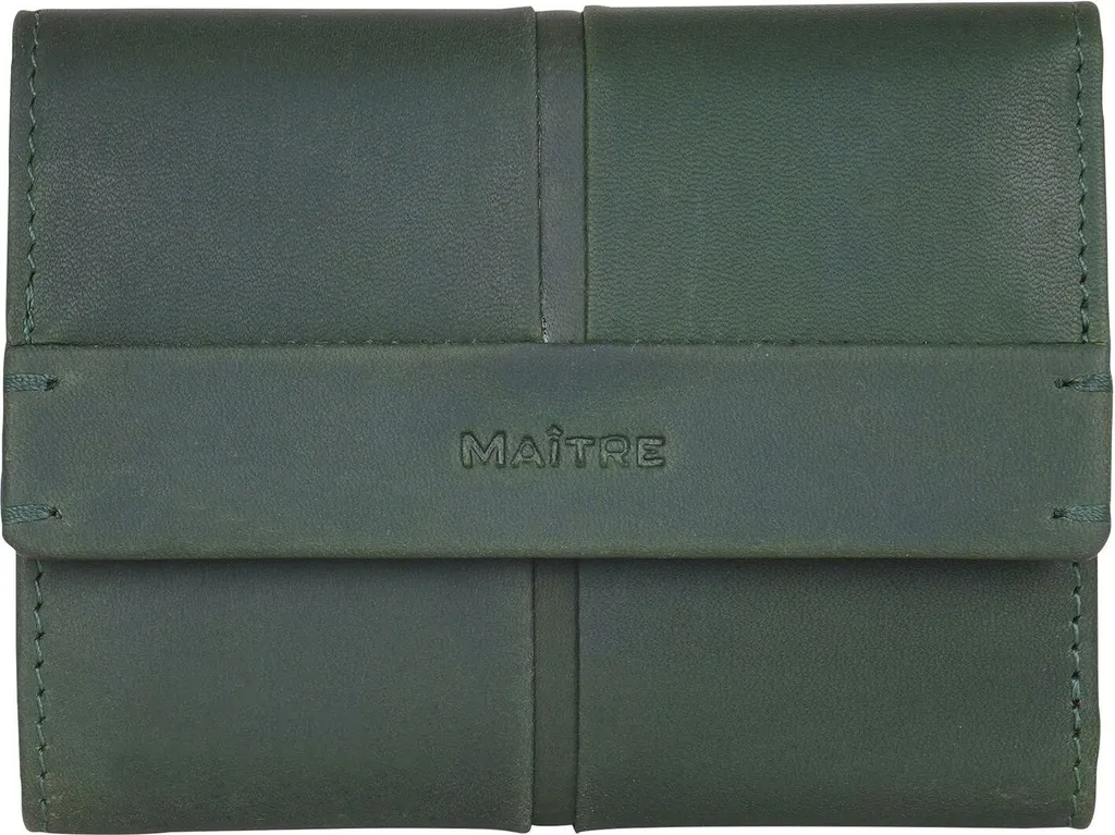 Maître Pelle Portafoglio Birkenfeld Ilsebill | Verde Scuro in Vera Pelle