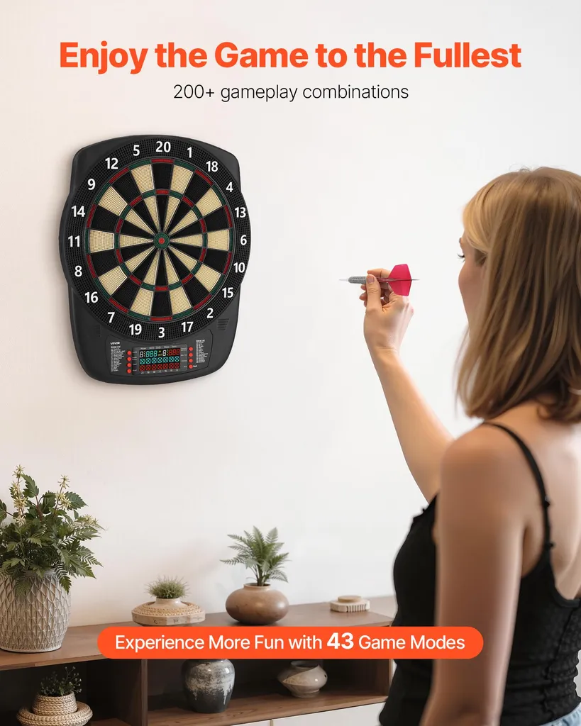 Cible fléchettes électronique VEVOR : fini le comptage manuel des points