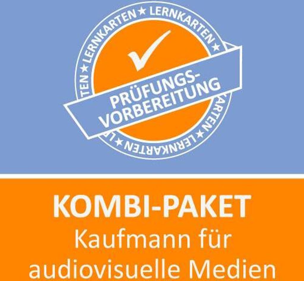 Kombi-Paket Kaufmann für audiovisuelle Medien Lernkarten