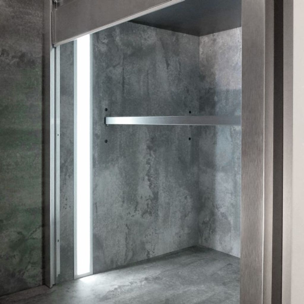 PROVISTON | LED Aluminiumprofil | 53 x 13.5 x 2000 mm | Schwarz | Indirekte Beleuchtung