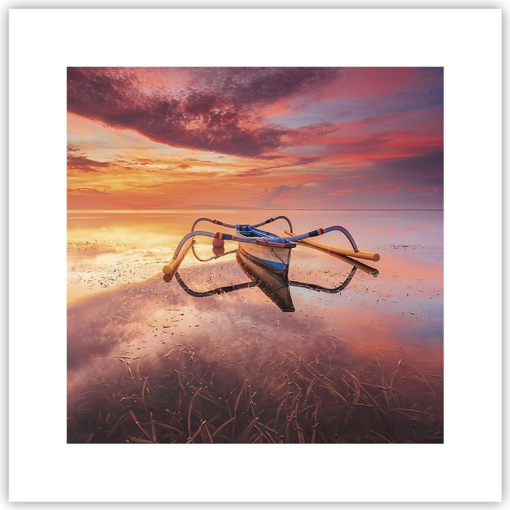 Poster - Poster ohne Rahmen - £ódŸ Westen Die Sonne - 30x30 Produktbild 