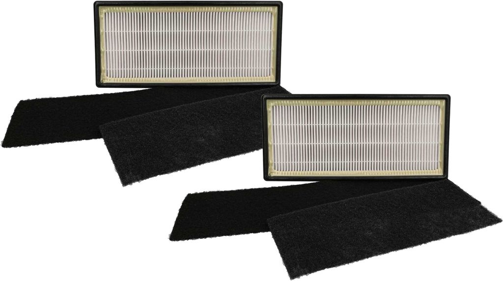 vhbw 4-teiliges Filter-Set kompatibel mit Honeywell W-9071E, HAP-16200E Luftreiniger - Vorfilter, Aktivkohle+Hepa