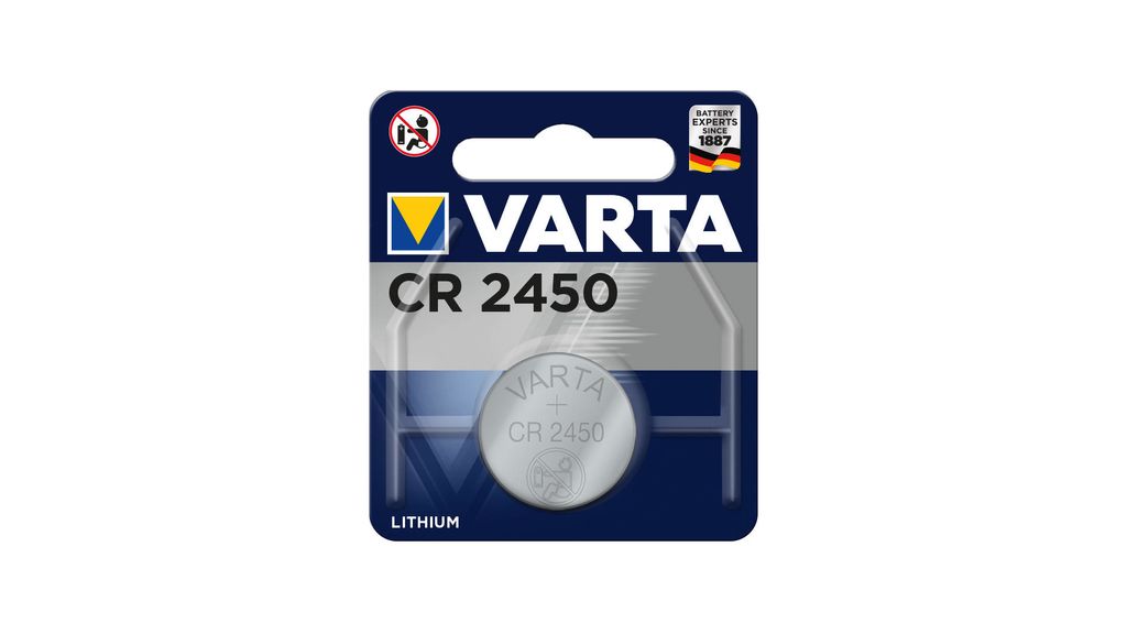 VARTA Lithium Knopfzelle CR2450 3V 1er Blister