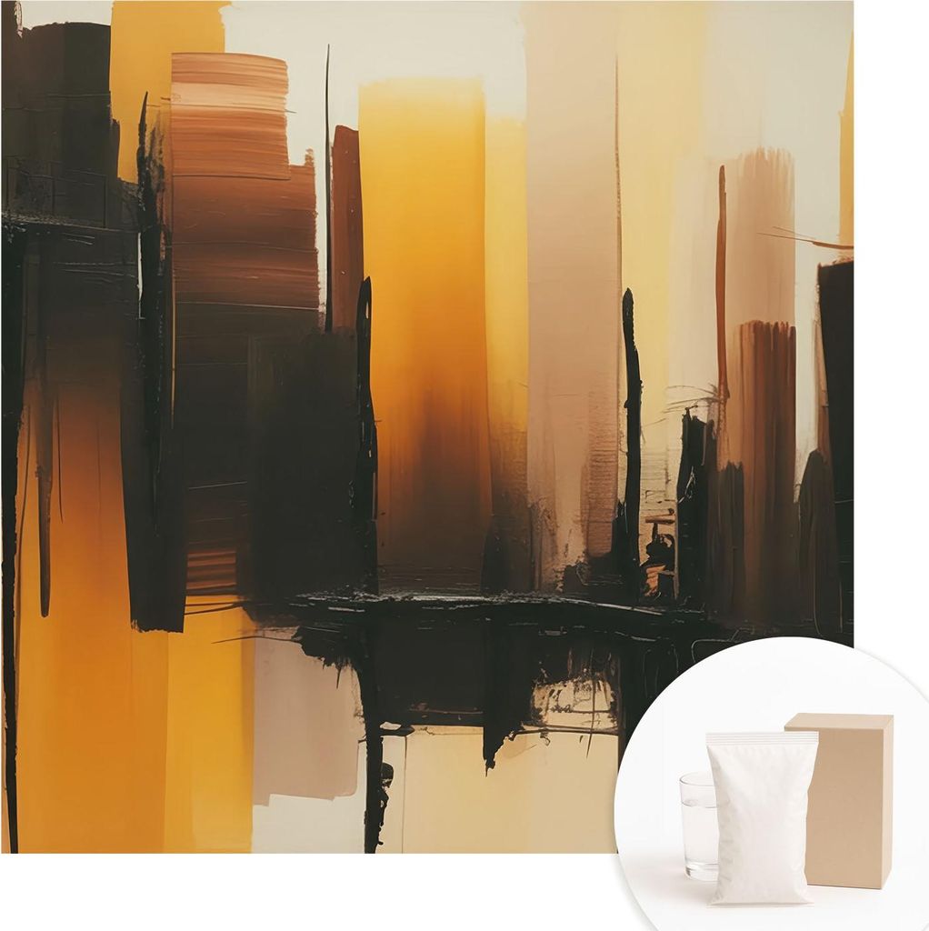 Fototapete - Wandbilder für Wohnzimmer - 250x250 cm - Dekorative Wandfolie - Modernes Design für Wanddekoration - Tapeten für Innenräume - Vert...