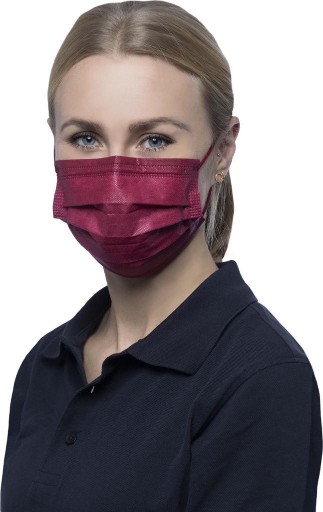 500 Nitras Soft Protect Plus - bordeaux - med. Mundschutz - Typ II R