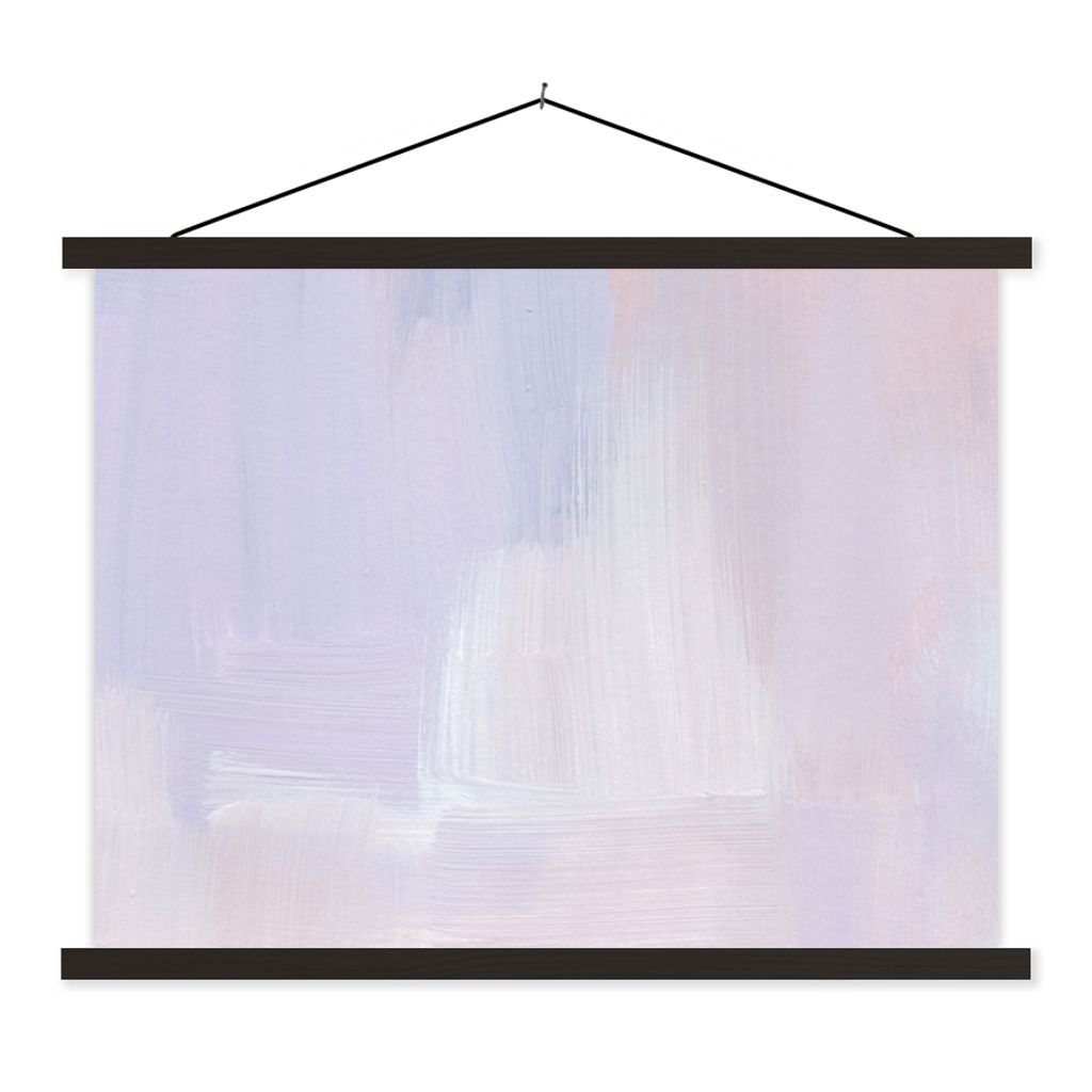 MuchoWow Textilposter Pastell - Farbe - Gestaltung 120x90 cm mit schwarzem Rahmen - Aufhänger für Poster