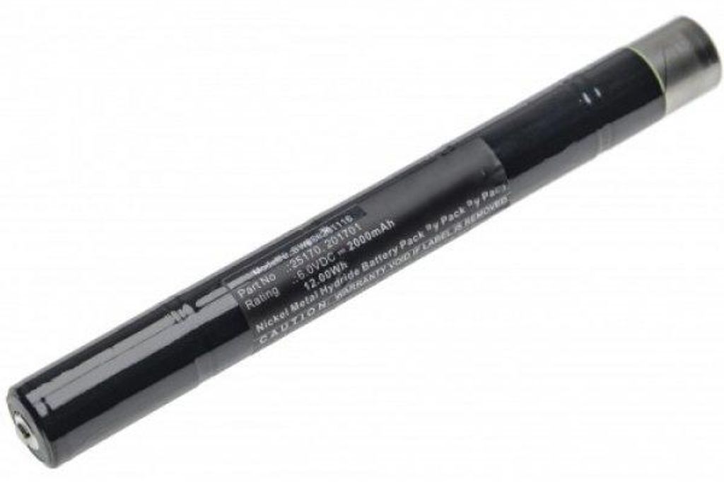 Akku passend für die Taschenlampe Streamlight SL-15X Akku, SL15, NiMH 6,0 Volt 2000mAh, 12Wh, 212,64 x 22,4mm