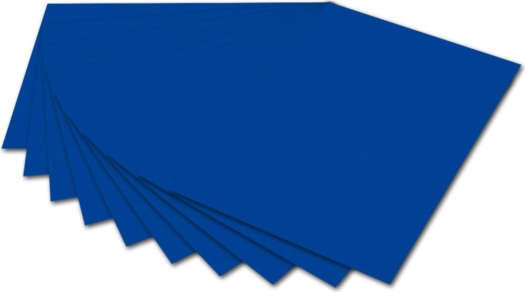 folia Fotokarton (B)500 x (H)700 mm 300 g/qm ultramarin 10 Blatt