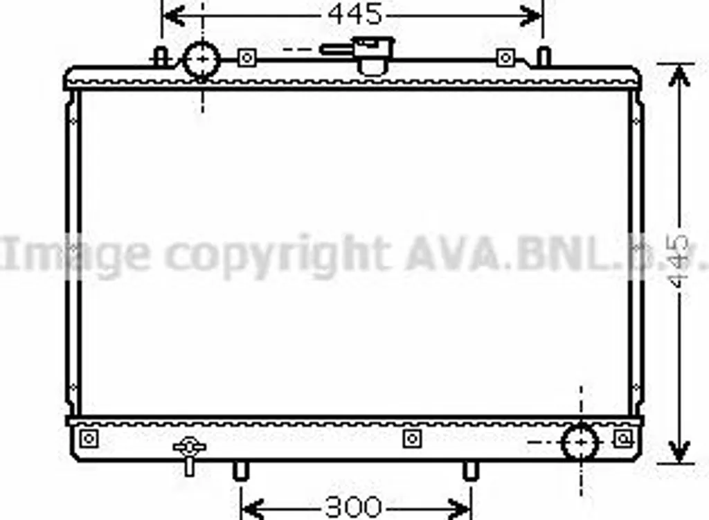 Radiateur moteur AVA MT2188 OE MR127853 pour Mitsubishi L200 et Pajero