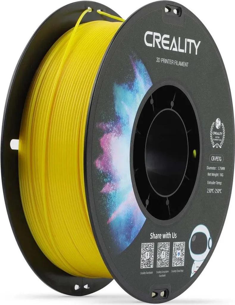 Filamento Creality 3301030033 PETG Giallo 1.75mm - Alta Tenacità