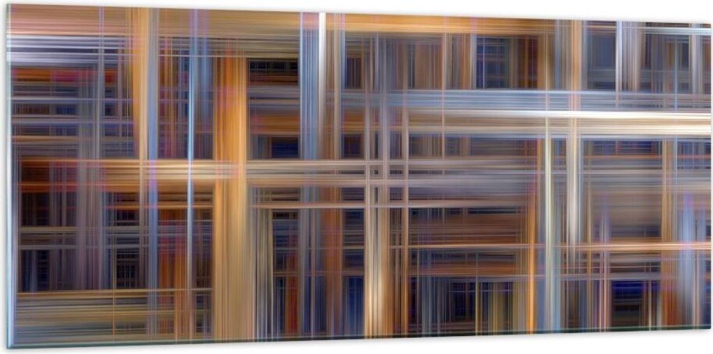 Bilder auf glas - Abstraktion modern - 120x50cm - Glasbilder - Wandbilder - Kunstdruck - zum Aufhängen bereit - Wanddekoration aus Glas - Glas Bil...