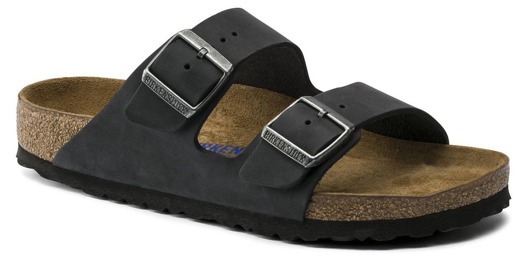 Birkenstock 752483 Damen-Pantoletten in Schwarz – schmale Produktbild 