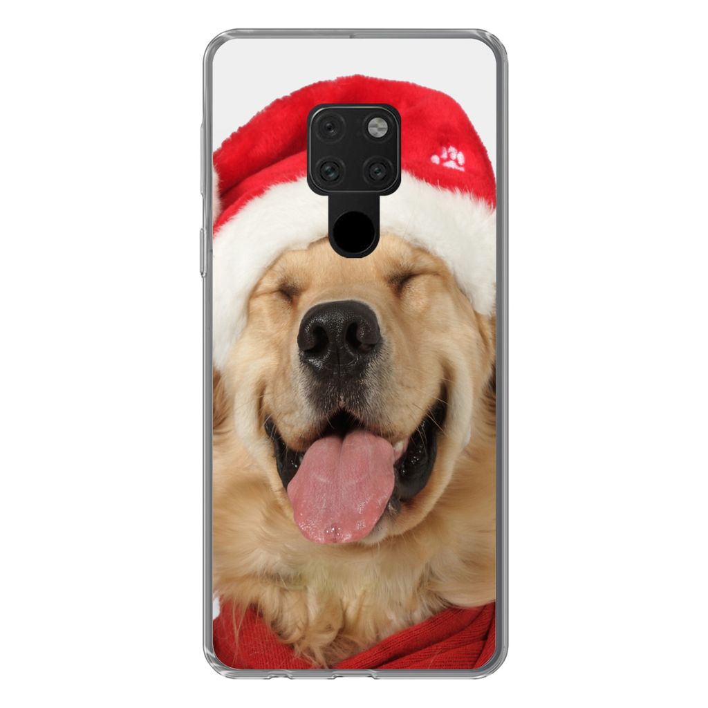 MuchoWow Handyhülle Schutzhülle Hülle für Huawei P40 Lite Hund - Lustig - Lachen - Kinder - Jungen - Mädchen Silikon Softcase Handy Hülle -...
