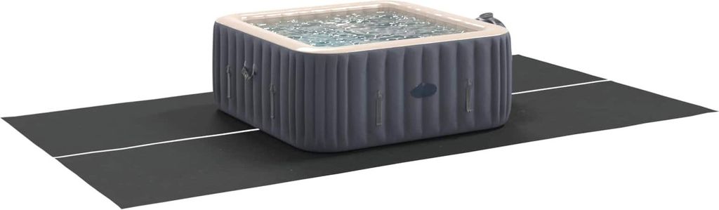 Bodenfolie für Pools Schwarz 420 x 220 x 0,1 cm Vliesstoff