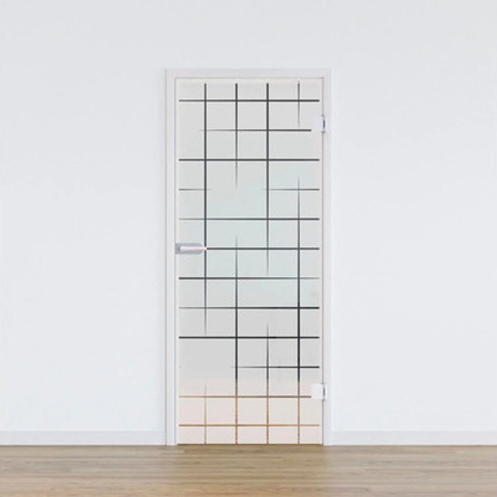 Pertura Glastür Glera Mesh 02 709 x 2085 x 8 mm Rechts für Beschlag Studio Office