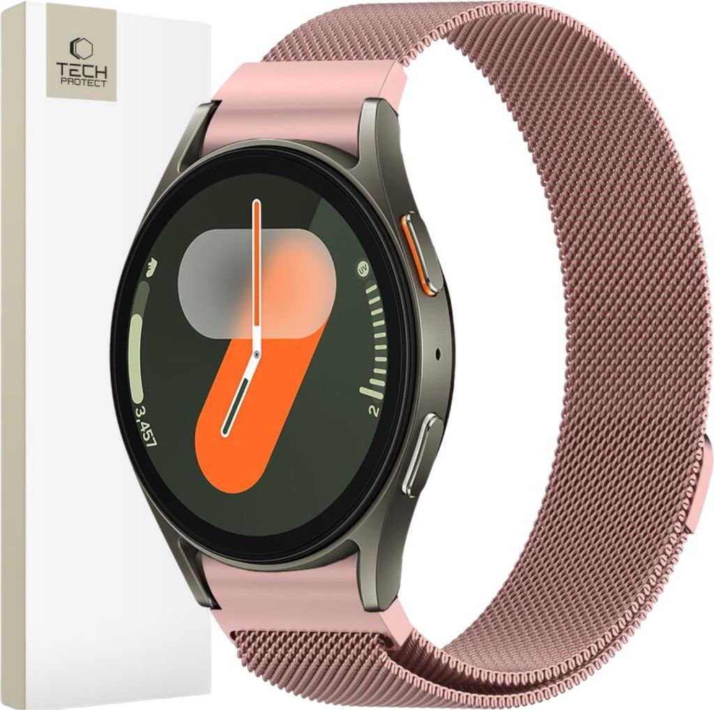 Tech-Protect Milaneseband Samsung Galaxy Watch 4 / 5 / 5 Pro / 6 / 7 / Fe Rose Gold