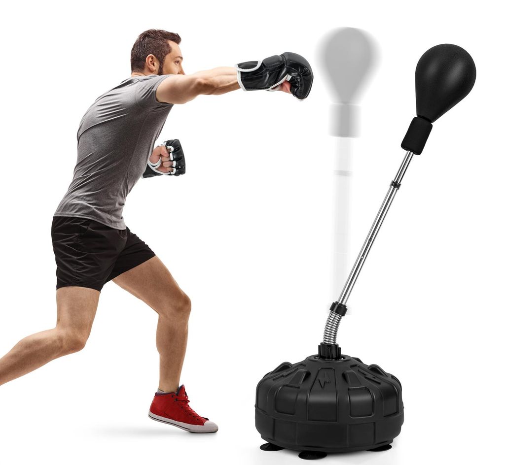 COSTWAY, sacco da boxe con supporto, altezza regolabile da Immagine del prodotto 