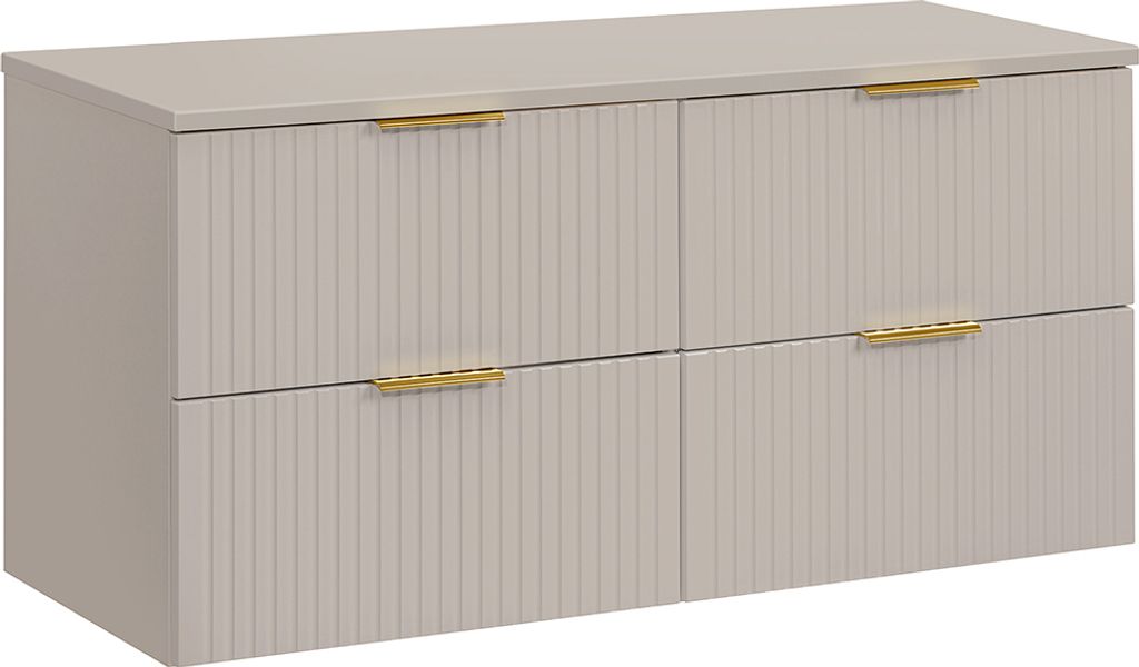 Waschtischunterschrank 120cm, in kaschmir, ADELAIDE-56-CASHMERE