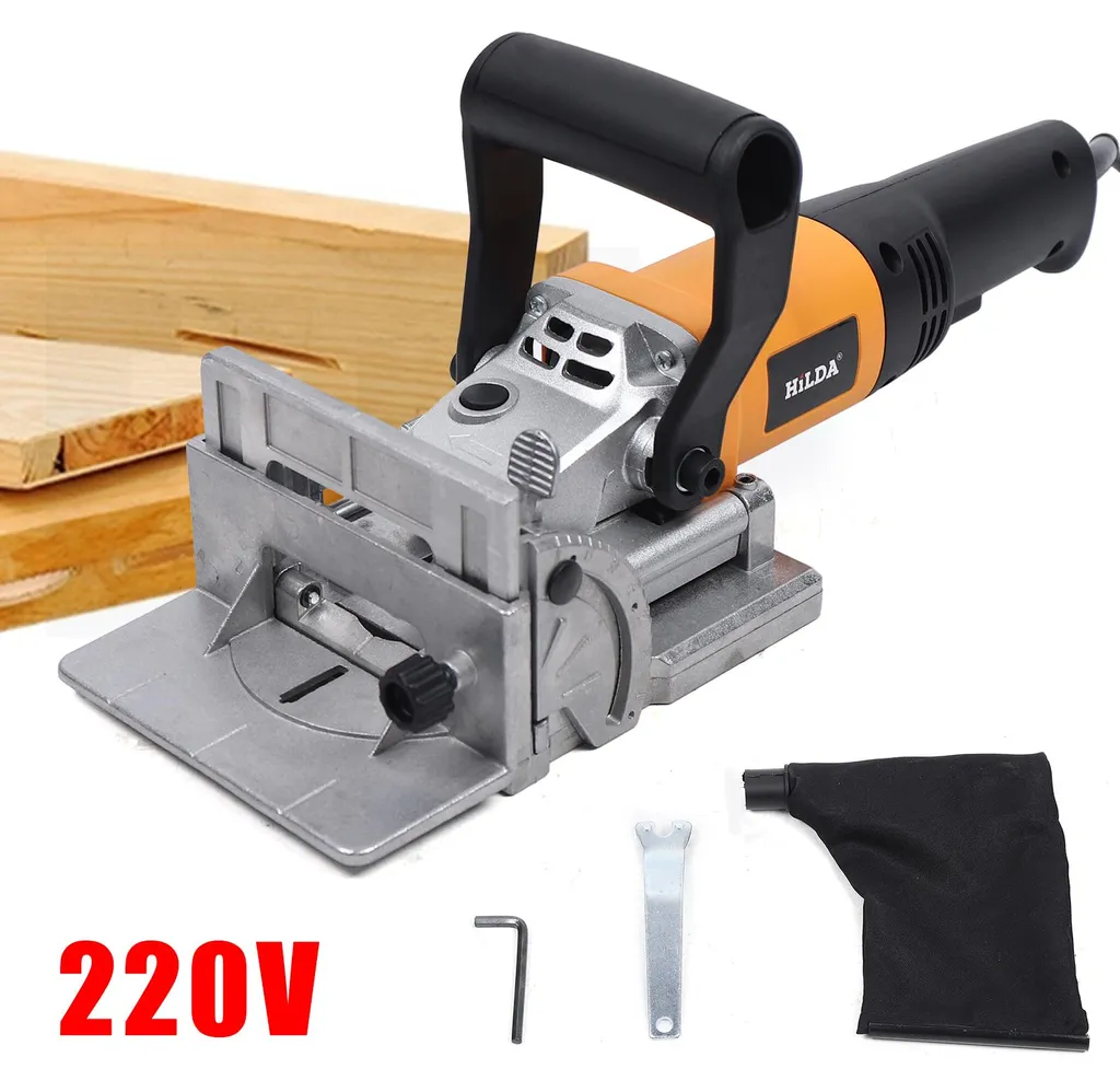 Fraiseuse à Lamelles Noire : Assemblage Tenon avec Aspiration Intégrée