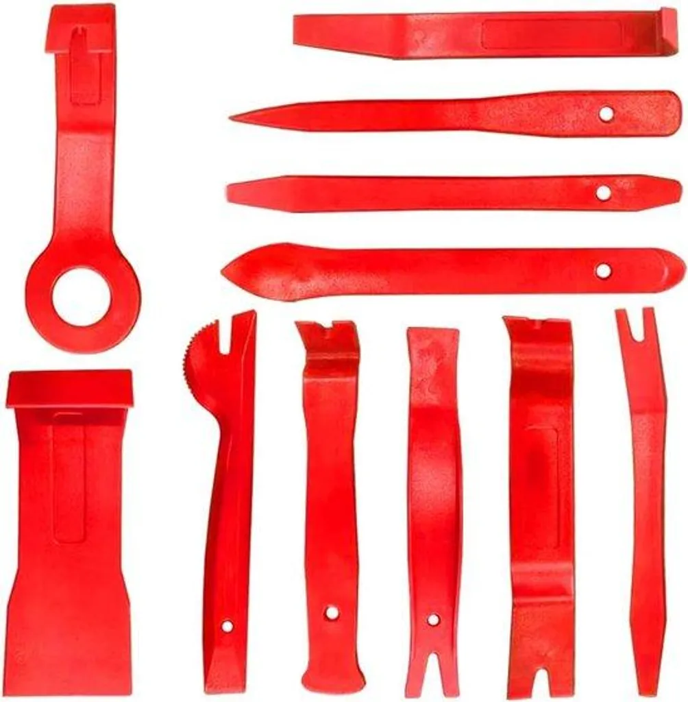 Kit démontage habitacle auto en nylon rouge robuste et anti-rayures
