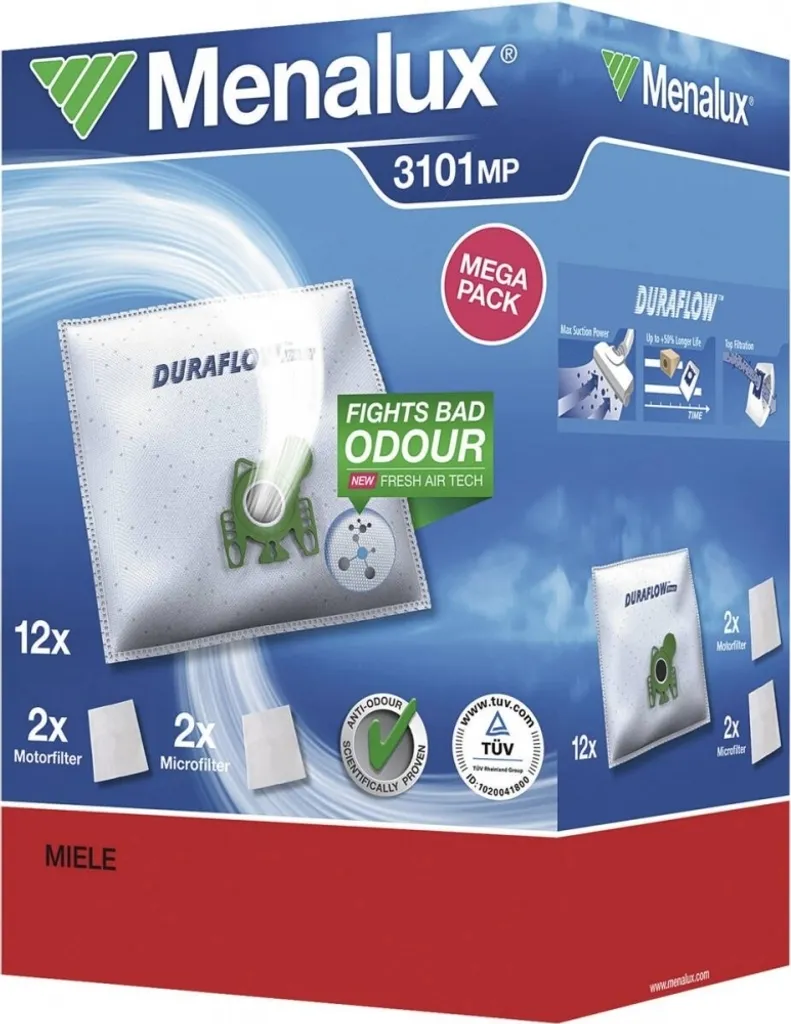 Menalux 3101 Duraflow Megapack - 12 Sacchetti Miele al Miglior Prezzo
