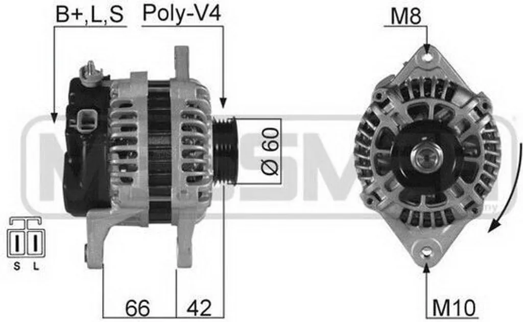 Alternateur pour Kia Rio DC : remplacez votre pièce 0K30C 18300 ERA