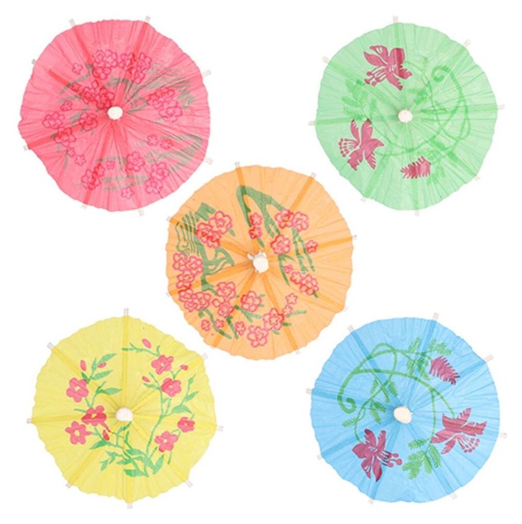 144 pics décoratifs 10 cm couleurs assorties "Parapluie de Image du produit 