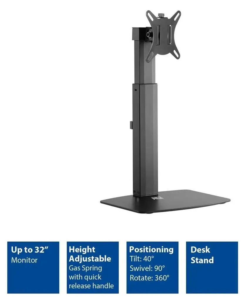 Support de table ACT AC8331 pour écran PC, idéal pour gagner de la place - 15