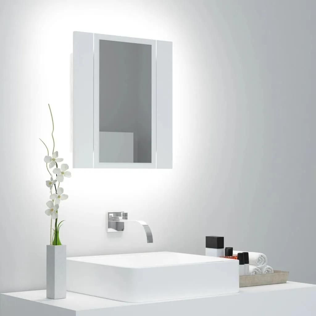 Mobiletto Bagno Specchio LED vidaXL 40x12x45 cm | Design Contemporaneo - 2