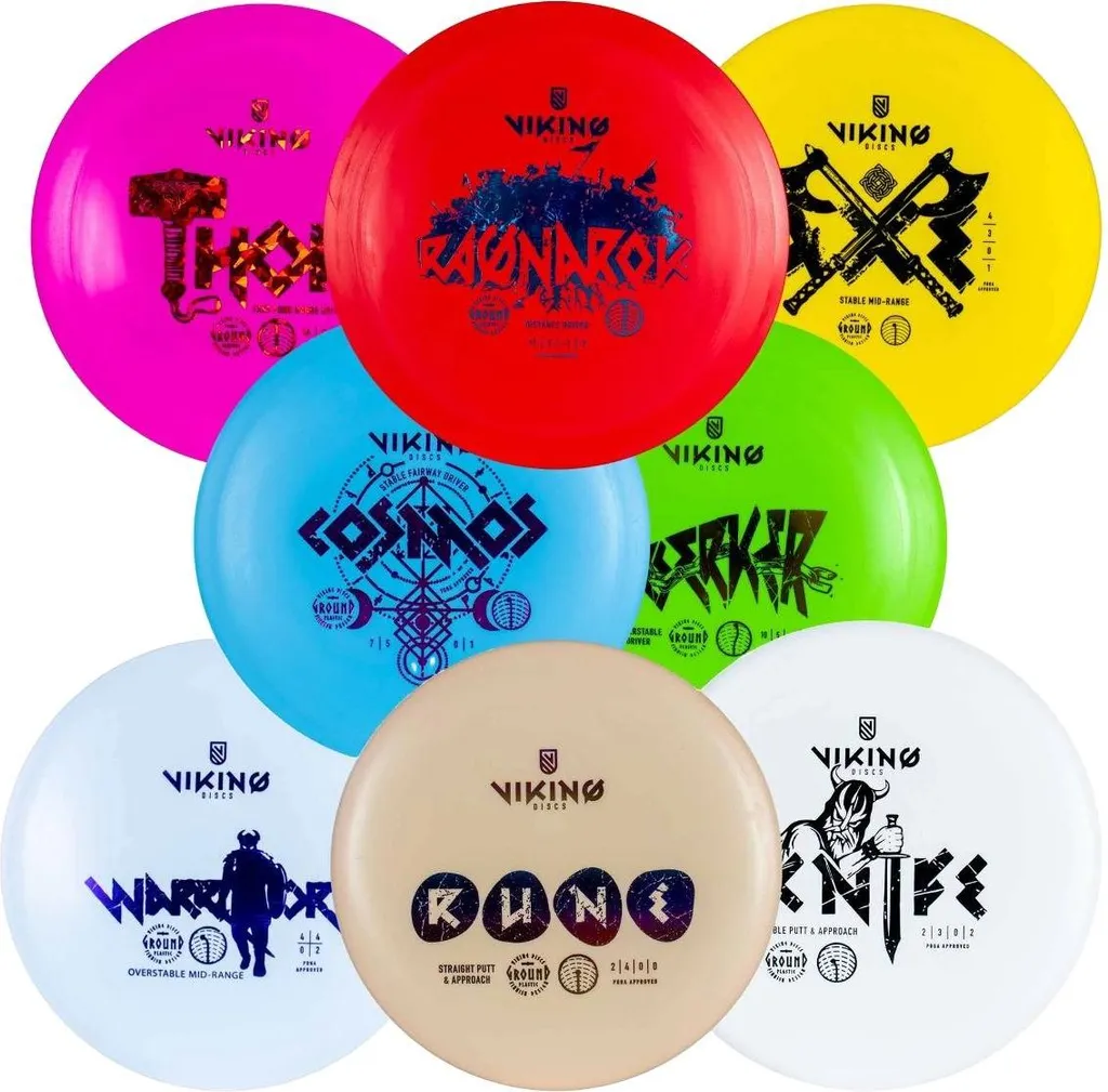 Matériel disc golf Viking Discs Ground 8 disques pour trajectoire stable