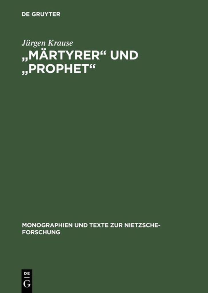 Märtyrer"" und ""Prophet""