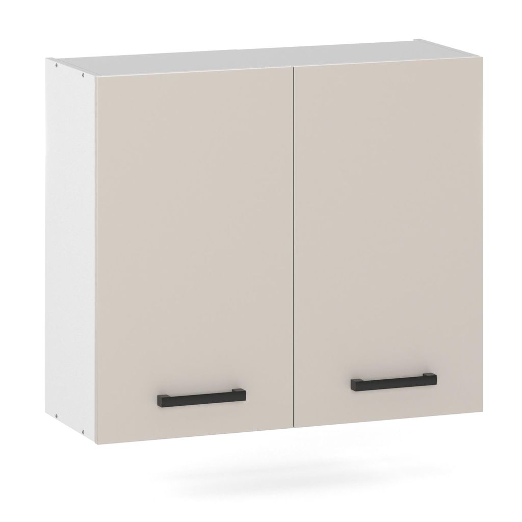 ULWEHOME | Hängeschrank 80 cm Beige, Küchenoberschrank Produktbild 