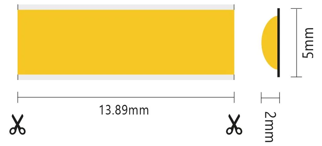 Ruban LED sans points apparents COB 24V - Finition Parfaite 5m - 2