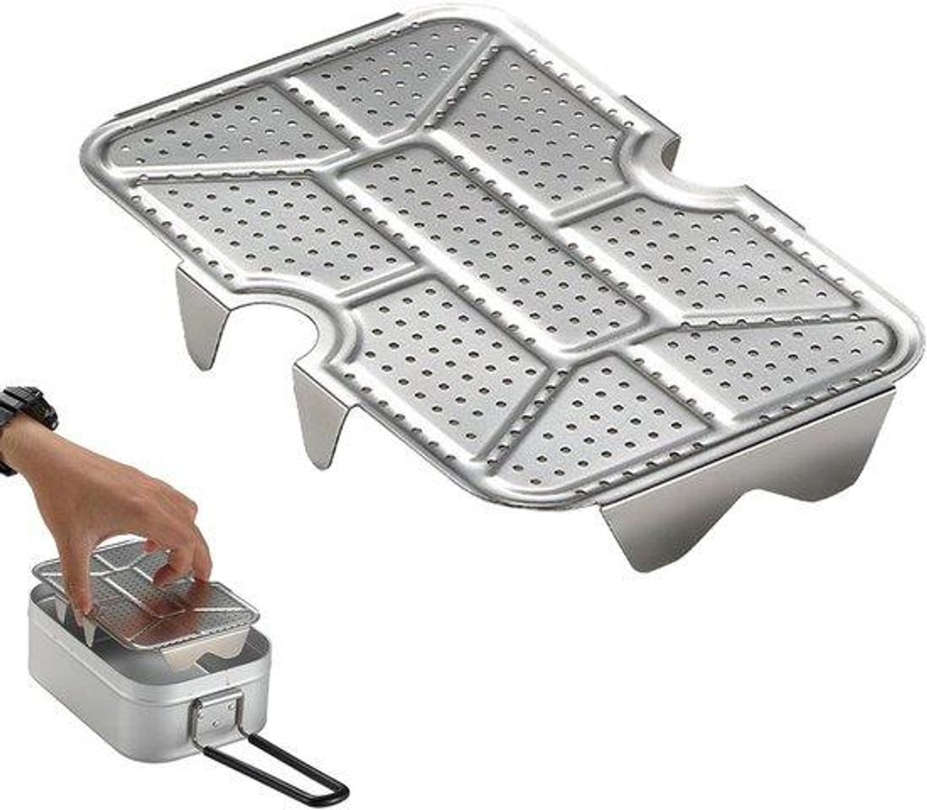 Multifunktionales Stahl-Steamer-Set für Camping und Kochen