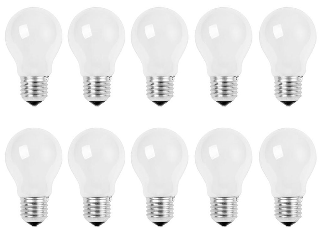 10 x Glühbirne 100W E27 MATT Glühlampe 100 Watt Glühbirnen Produktbild 
