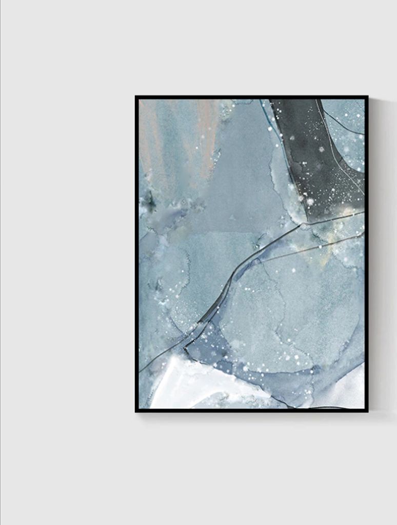 TPFLiving Kunstdruck LW-59 (OHNE RAHMEN) Poster - Leinwand - Wandbild - Hochauflösender Giclée-Druck, langlebig und hochwertig - Nordic Art - Abs...