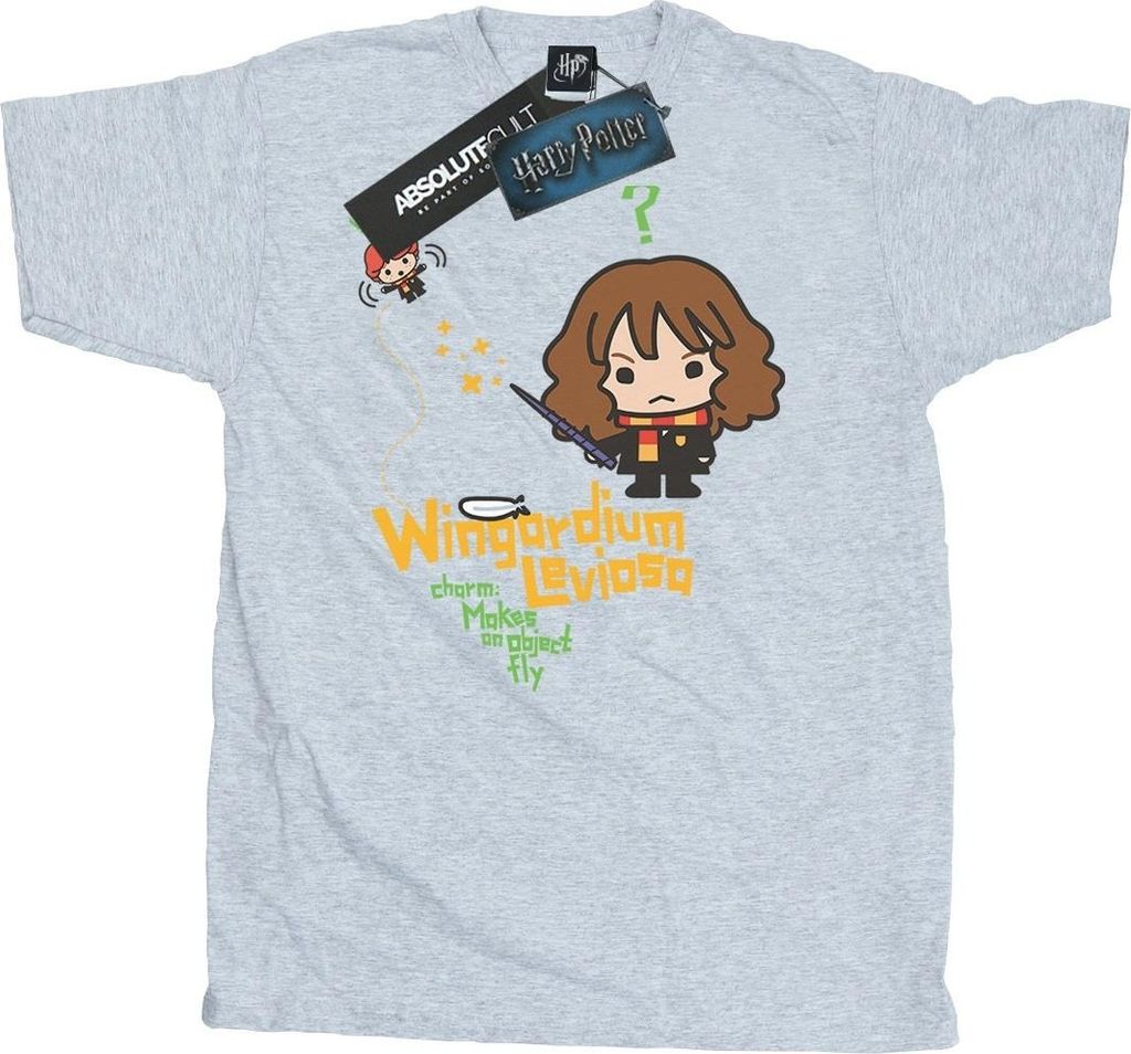 Harry Potter - "Hermione Granger Wingardium Leviosa Junior" T-Shirt für Herren BI29299 (M) (Grau)