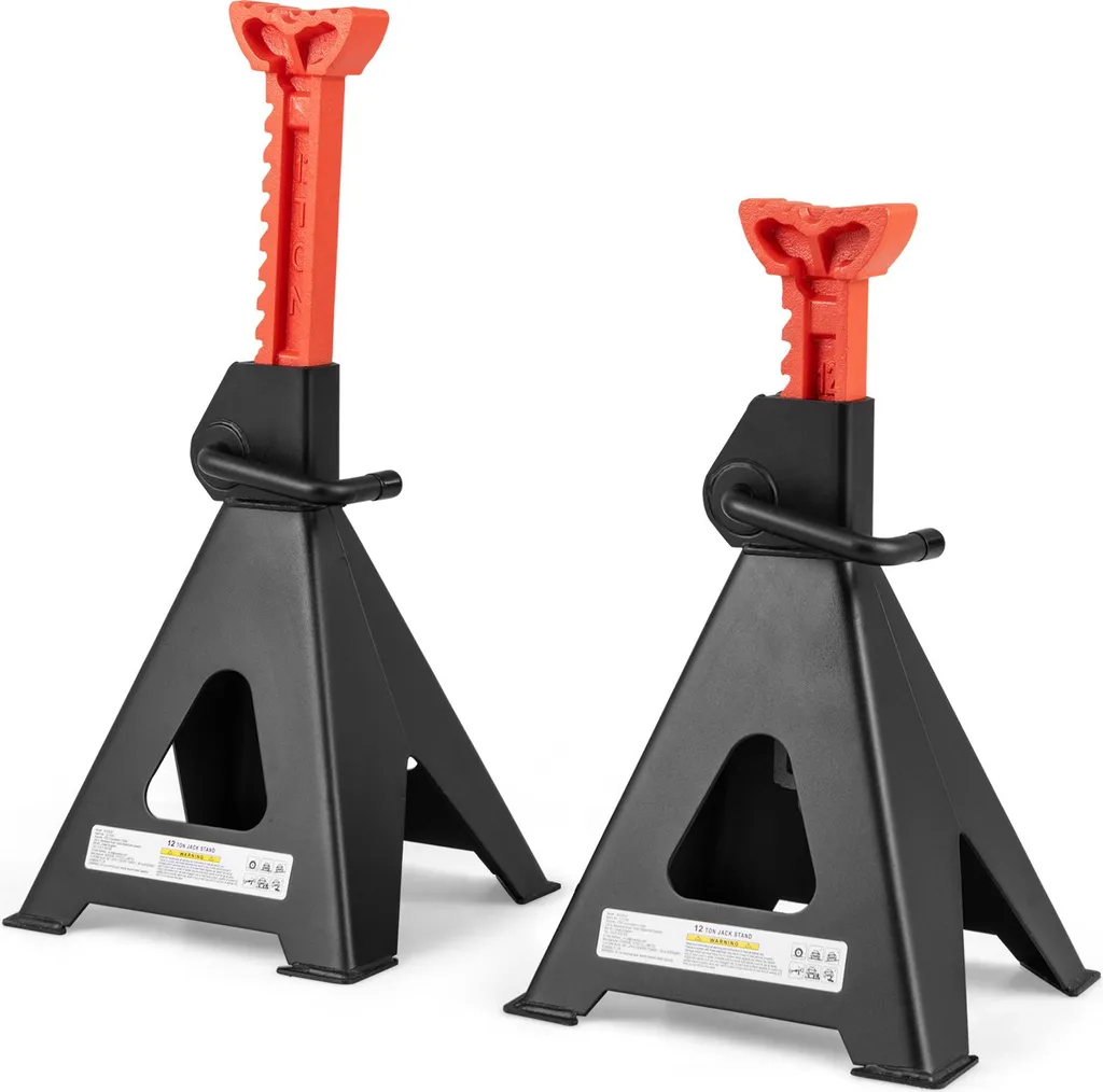 Set Cavalletti Auto 12T COSTWAY Sostegno Robusto Altezza 75cm