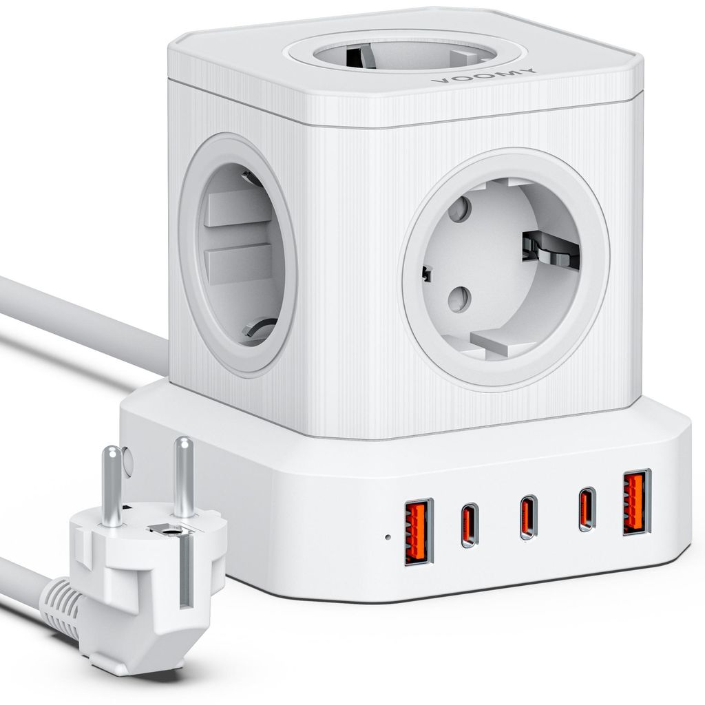 Voomy 10-in-1 Steckdosenleiste 100W USB-C – 4000W – Produktbild 
