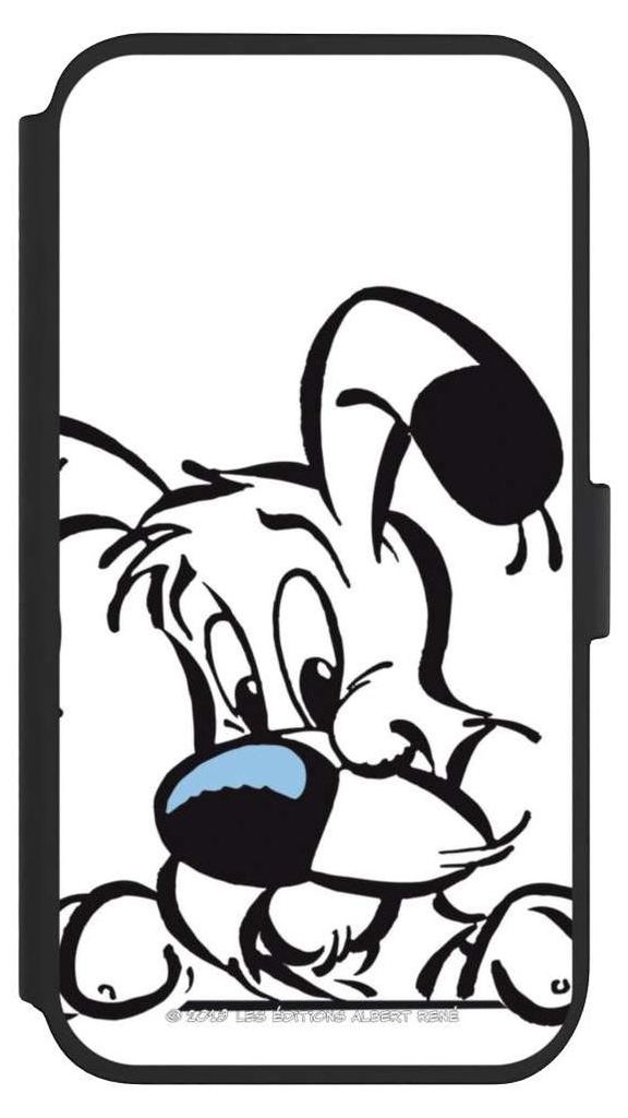 NIVOCASE Klapphülle für Apple iPhone 11 Handyhülle aus Kunst Leder NIVOflip schwarz Comic Idefix Offizielles Lizenzprodukt