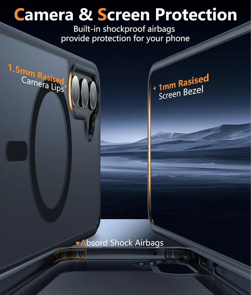 Samsung Galaxy S21 FE 5G Custodia con Magsafe Magnetic Nero - 6