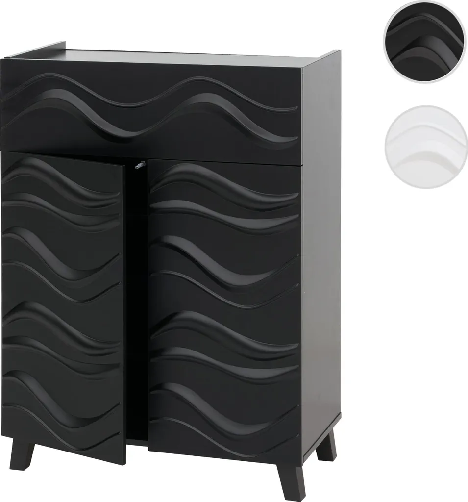 Commode Design 3D avec Ouverture par Pression, Meuble de Rangement - 8