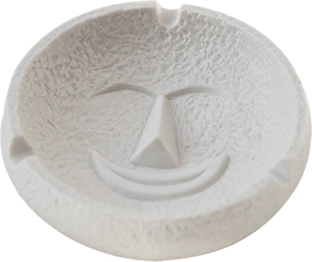 Aschenbecher rauchig wärmeresistente undcovere Groove-Design Flammhemmung humanes Gesicht Desktop Aschenbecher Haushaltsangebot-E