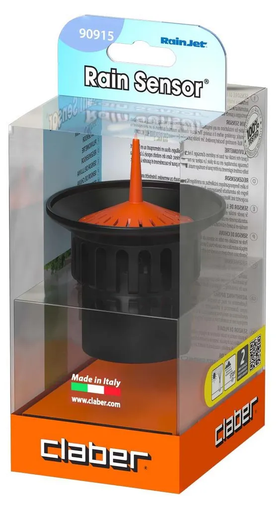 Pluviomètre Claber 90915 Rain Sensor pour programmateur d'arrosage