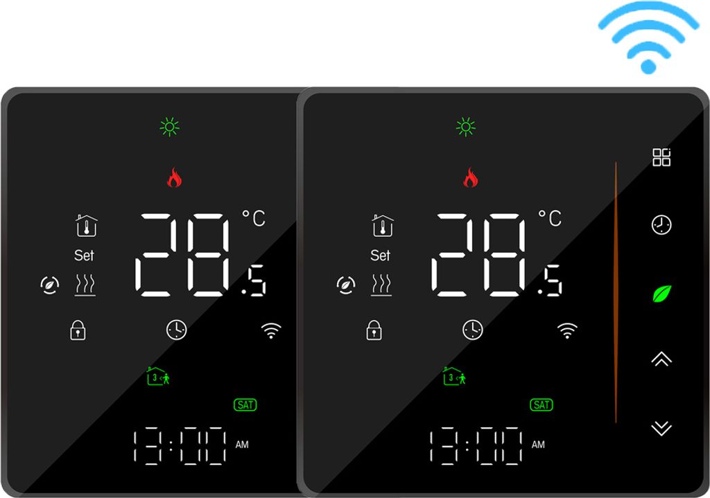 2X WiFi Inteligentny termostat pokojowy Termostat, Zdjęcie produktu 
