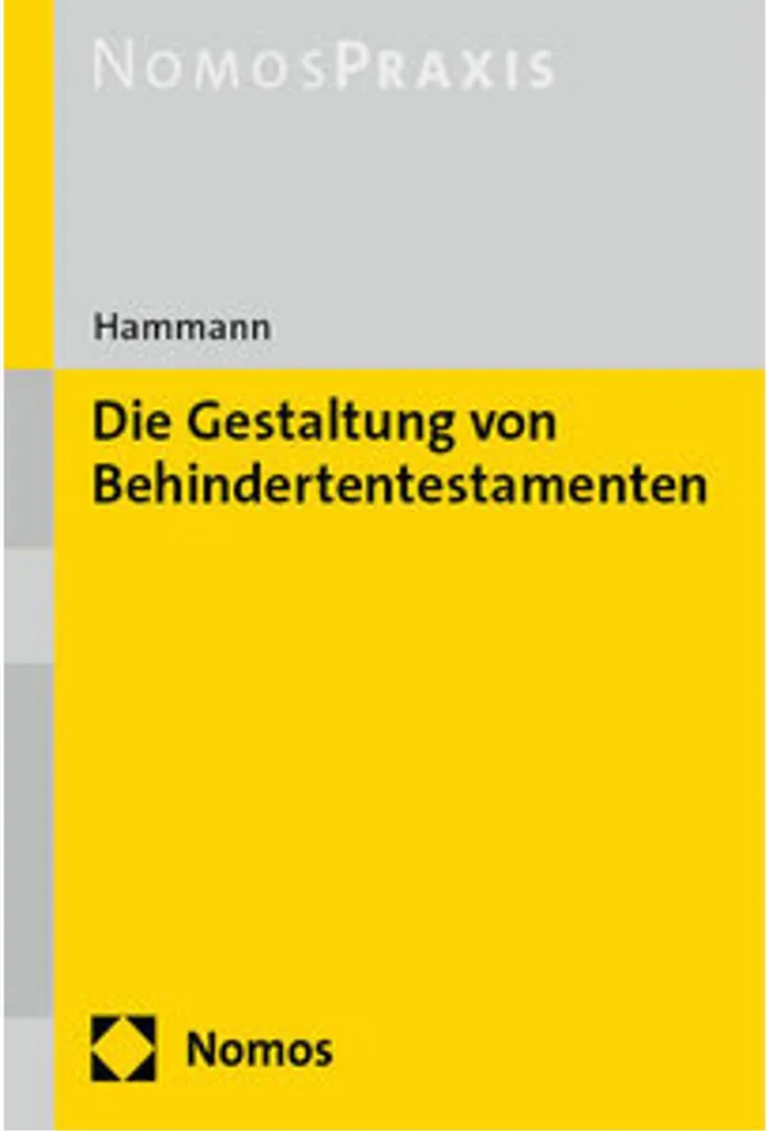 Livre Behindertentestament : Manuel de Droit pour Successions et Handicap