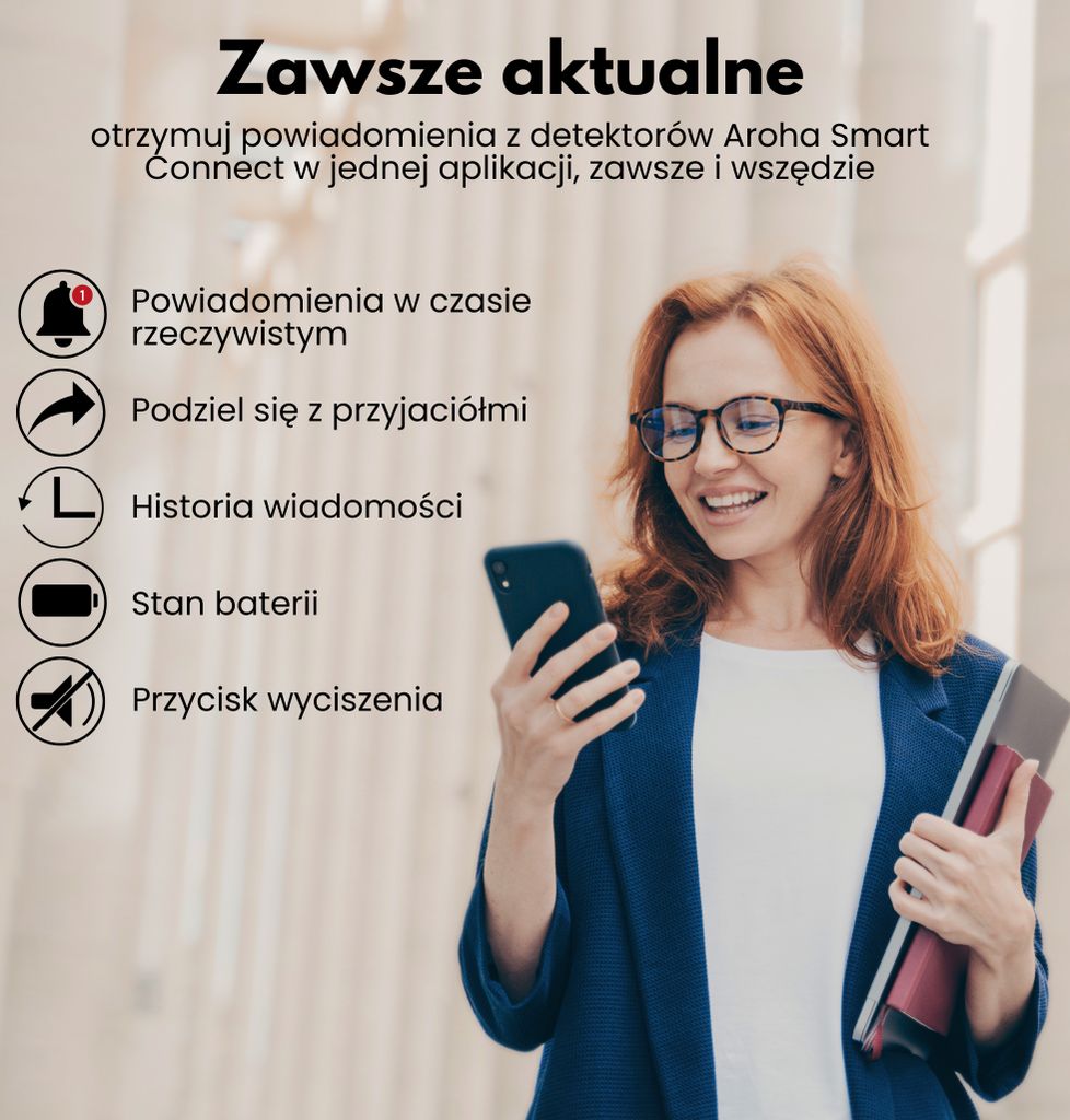 Detektor oxidu uhelnatého Aroha Smart Connect WLAN - Obrázek produktu 9