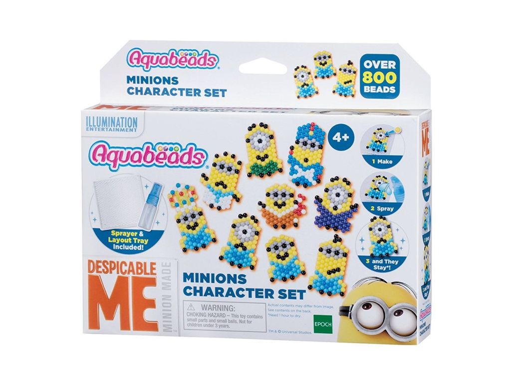 Aquabeads 30538 - Minions Figurenset, Bastelset für Kinder, Bastelperlen