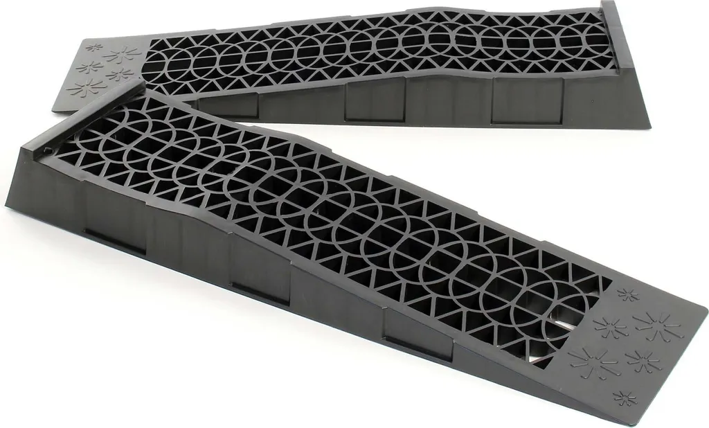 Wiltec 2x rampa carrabile, 700x200x78 mm, extrapiatta, plastica, 3 t, rampa per auto sportive e veicoli ribassati